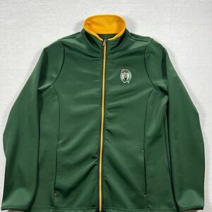 Antigua Men's Green and Gold Performance Jacket